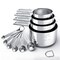 Stainless Steel Measuring Cups & Spoons Set, Cups and Spoons,Kitchen Gadgets for Cooking & Baking (Medium)